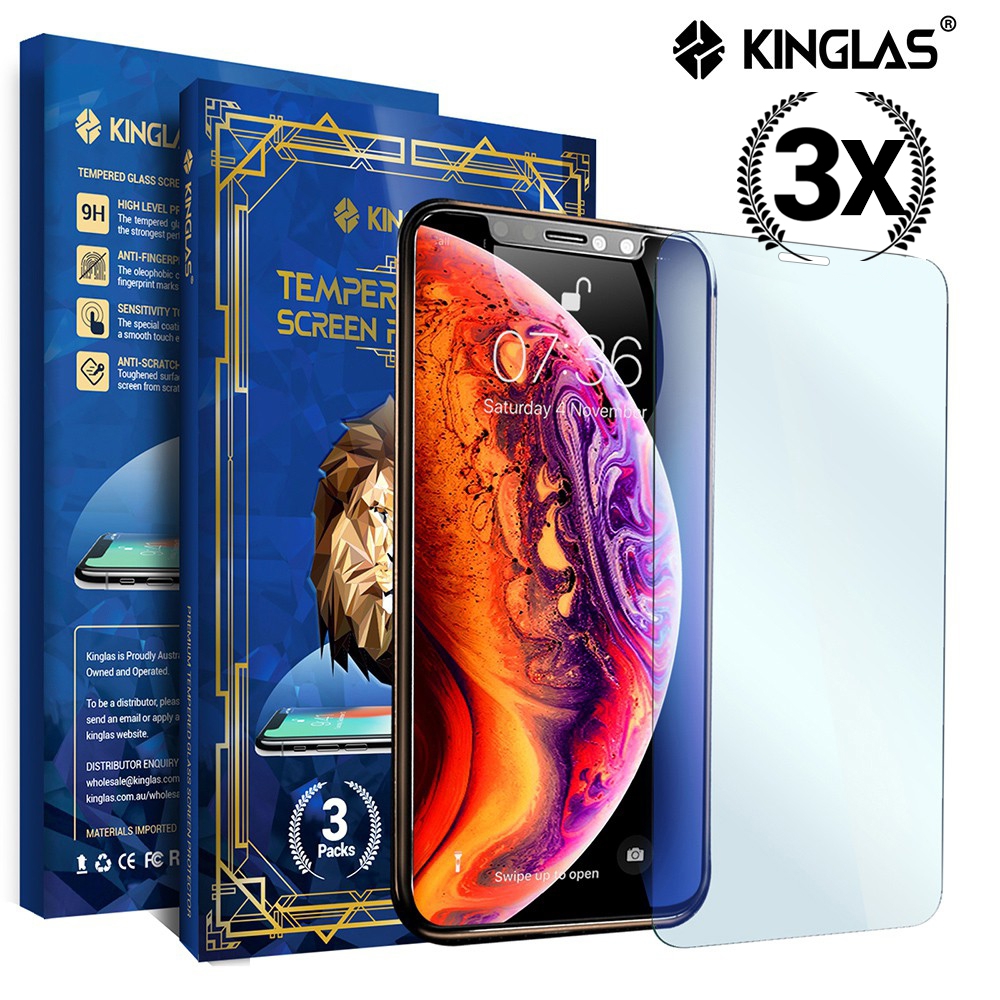 Kinglas 3 PCS 2.5D Standard Tempered Glass Screen Protector*iPhone X / XS / 11 Pro