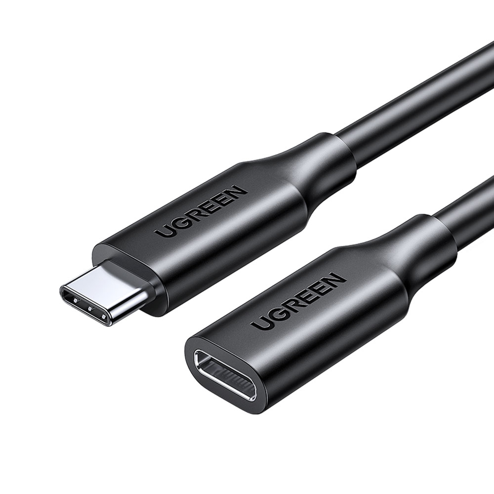 UGREEN US353 USB-C/M to USB-C/F Gen2 5A Extension Cable 1m
