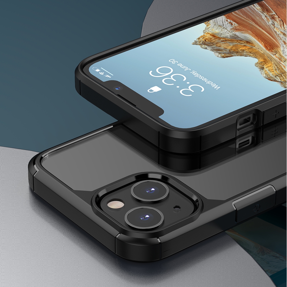 Shockproof YJ Cover Case for iPhone 13-Black