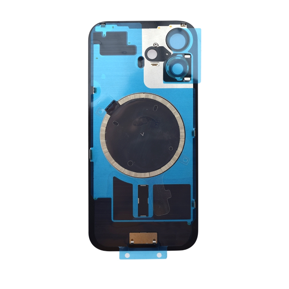 BQ7 Rear Cover Glass with Camera Lens Glass and Magsafe Magnet for iPhone 16-Teal
