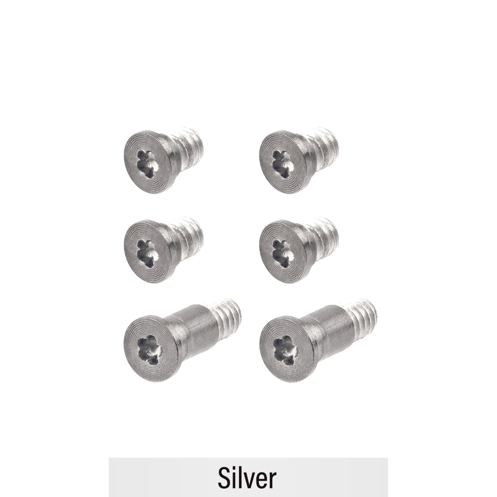 Bottom Case Screws for Macbook Pro 13'' A1706 / A1989 / A2251 (2016-2018) (6PCS/Set)-Silver