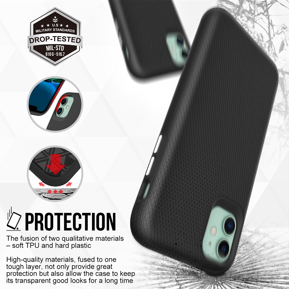 Rhinos Rugged Shockproof Case for iPhone 11 (6.1'')-Navy