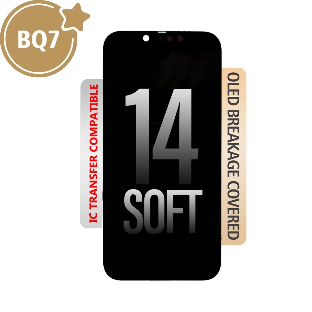 BQ7 Soft OLED Assembly for iPhone 14 Screen Replacement (Compatible for IC chip transfer)