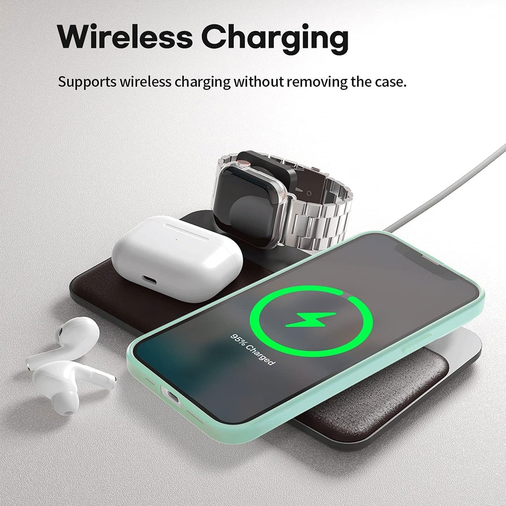 Mercury Soft Feeling Jelly Cover Case for iPhone 16 Pro Max-Mint