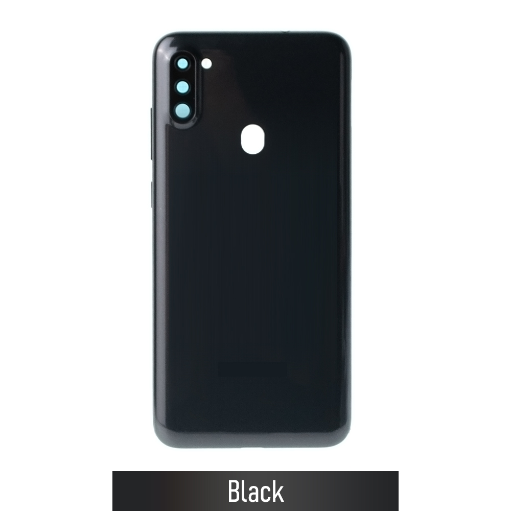 AMPLUS Rear Cover Glass For Samsung Galaxy A11 A115F-Black