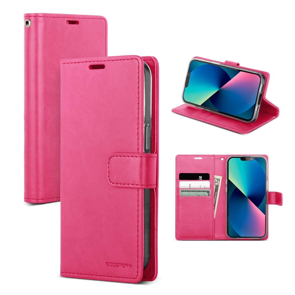 Mercury Bluemoon Diary Case for iPhone 15 Pro-HotPink