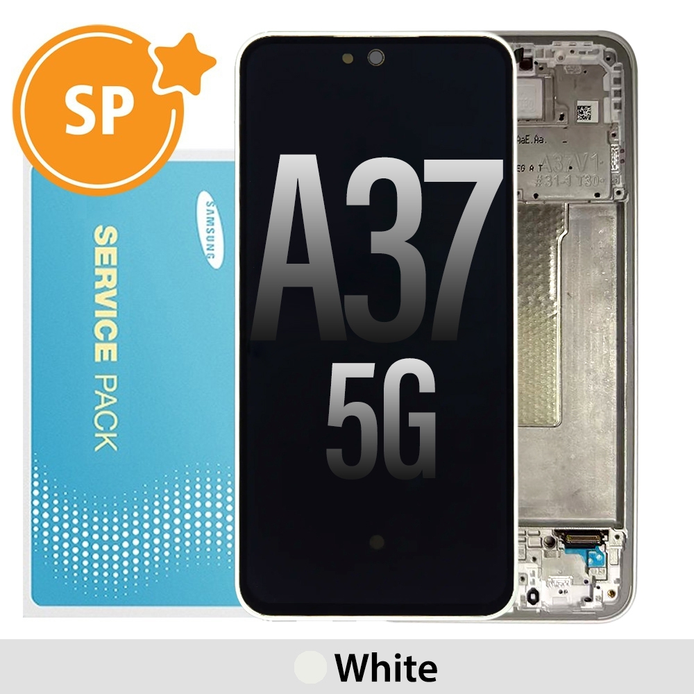 Samsung Galaxy A37 5G A376B OLED Replacement with Frame GH82-39232C (Service Pack)-White