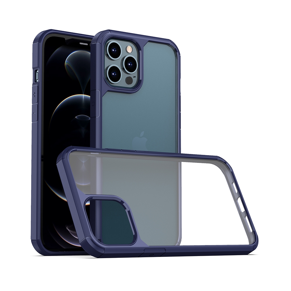 Heavy Duty Shockproof Slim Cover Case*iPhone 12 Pro Max-Navy
