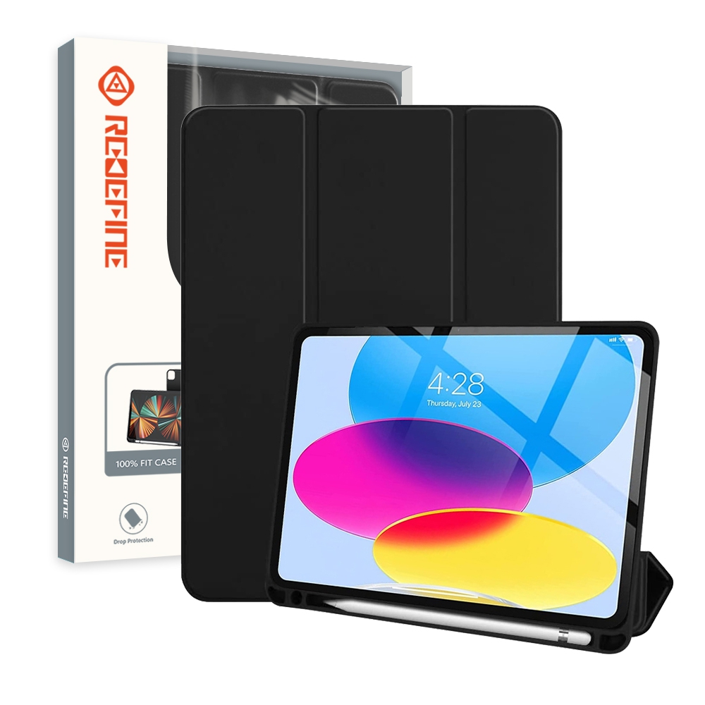Soft TPU Back Shell Slim Cover Case with Auto Sleep / Wake for iPad (2022)-Black