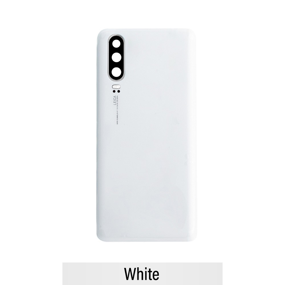 Rear Cover Glass with Camera Lens for Huawei P30-White